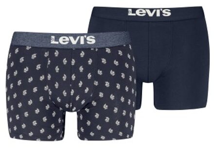 Levi's 2 stuks Denim Geo Boxer Rood,Blauw - Medium,Large,X-Large