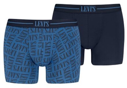 Levi's 2 stuks Logo Boxer Zwart,Blauw,Versch.kleure/Patroon,Rood - Medium,Large,X-Large