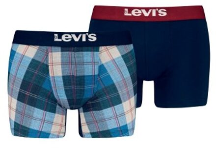 Levi's 2 stuks Plaid Aop Boxer Brief * Actie * Blauw,Zwart,Groen,Versch.kleure/Patroon - Small,Medium,Large,X-Large,XX-Large