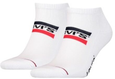 Levi's 2 stuks Sportswear Logo Low Cut Sock * Actie * Zwart,Grijs,Wit,Versch.kleure/Patroon,Blauw,Groen - Maat 35/38,Maat 39/42,Maat 43/46