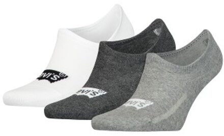 Levi's 3 stuks High Cut Batwing Logo Recycled Cotton Zwart,Wit,Blauw,Versch.kleure/Patroon,Grijs - Maat 35/38,Maat 39/42,Maat 43/46