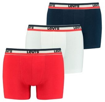 Levi's 3 stuks Logo Boxer Brief * Actie * Versch.kleure/Patroon,Blauw,Grijs,Rood,Zwart,Groen - Small,Medium,Large,X-Large,XX-Large