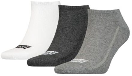 Levi's 3 stuks Low Cut Batwing Logo Recycled Cotton Zwart,Wit,Blauw,Versch.kleure/Patroon,Grijs - Maat 35/38,Maat 39/42,Maat 43/46