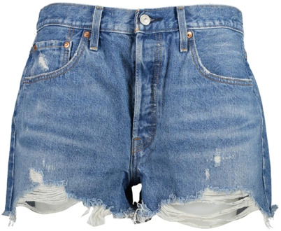 Levi's 501 High waist jeans shorts met gerafelde zoom - W24