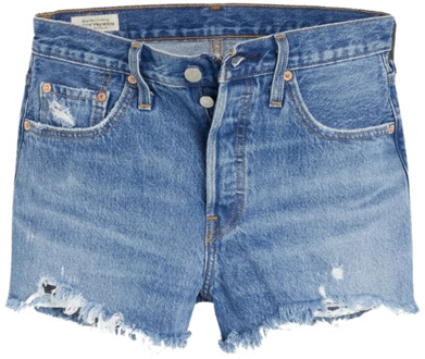 Levi's 501 High waist jeans shorts met gerafelde zoom - W27