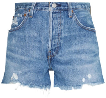 Levi's 501 High waist jeans shorts met gerafelde zoom - W27