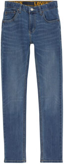 Levi's 510 skinny fit jeans met medium wassing en stretch Indigo - 140