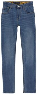 Levi's 510 skinny fit jeans met medium wassing en stretch Indigo - 140