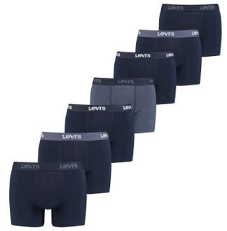Levi's 7 stuks Cotton Boxer Brief * Actie * Blauw,Zwart - Small