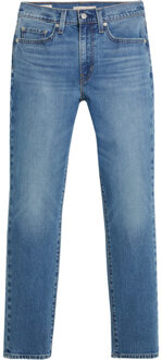 Levi's 724 high rise straight kick start Blauw - 25-30