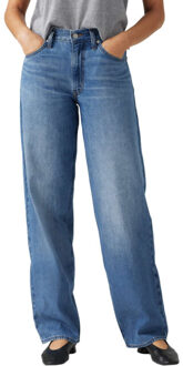 Levi's Baggy dad heavy check - maat 26-32 Blauw