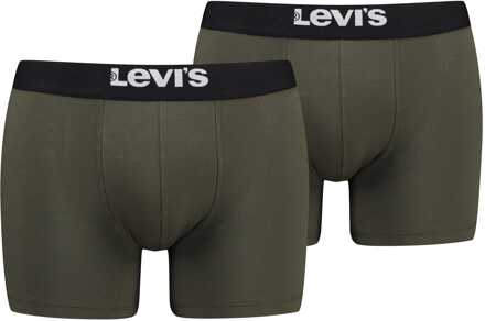 Levi's Basic boxer 2-pack 701222842 012 khaki Groen - L