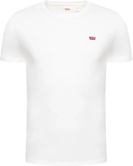Levi's Basic T-shirt van katoen met logo Wit - XS