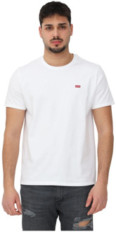 Levi's Basic T-shirt van katoen met logo Wit
