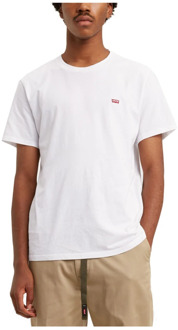 Levi's Basic T-shirt van katoen met logo Wit