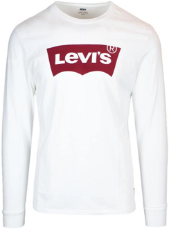 Levi's Bedrukt T-shirt met lange mouwen Levi's , White , Heren - XS