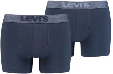 Levi's Boxershorts Melange WB Organic Cotton 2-pack Mood Indigo-XXL - XXL