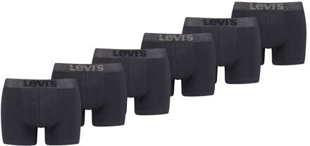 Levi's Boxershorts Melange WB Organic Cotton 6-pack Zwart-XL - XL