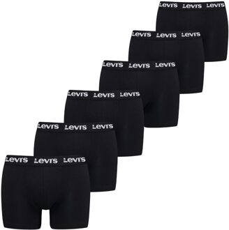 Levi's Boxershorts Repeat Logo 6-pack Zwart-M - M