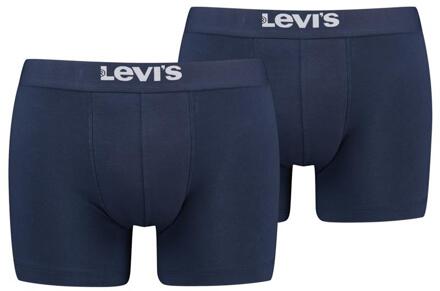 Levi's Boxershorts Solid Basic Organic Cotton 2-pack Navy-XL - XL