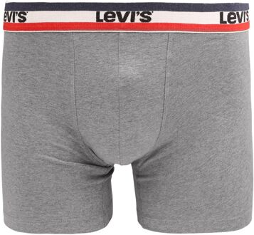 Levi's Brief Boxershorts 2-Pack Zwart Grijs - L,M,XL