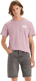 Levi's Classic graphic t-shirt ssnl bw dusty orchid pink Roze