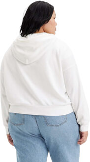 Levi's Dames Authentieke Graphic Plus Hoodie (Wit)