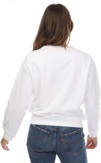 Levi's Dames Levi's Graphic Standard Crew Neck Sweatshirt in Wit - maat