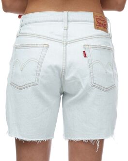 Levi's Dames Levis 501 Mid Thigh Shorts in Lichtblauw - 26