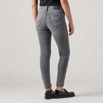 Levi's Dames Levis 711 Skinny Fit Double Button Jeans in Licht Grijs Lichtgrijs - 28W/34L