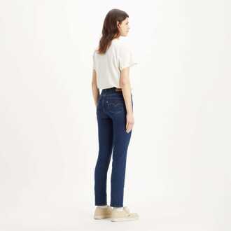 Levi's Dames Levis 712 Slim-Fit Jeans in Blauw - maat