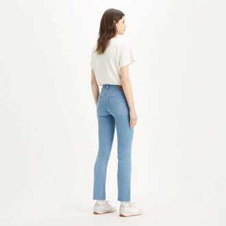 Levi's Dames Levis 712 Slim Snatched Jeans in Denim Blauw - 27W/28L