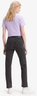 Levi's Dames Levis 724 High Rise Straight Out Of Mind Jeans in Zwart