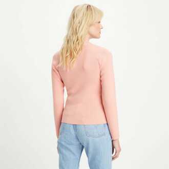 Levi's Dames Levis Crew Neck Rib Sweater in Roze - EU 38 / UK 10