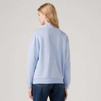 Levi's Dames Levis Everyday Sweatshirt met Kwartrits in Lichtblauw - EU 38 / UK 10
