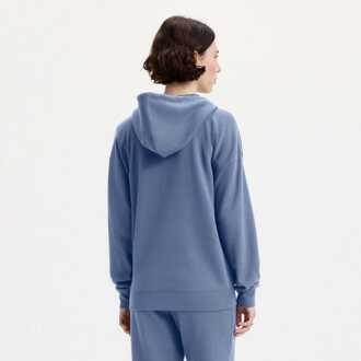 Levi's Dames Levis Everyday Zip-Up Hoody in Indigo Indigoblauw - EU 38 / UK 10