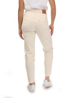 Levi's Dames Levis High Waisted Mom Corduroy Jeans in Crème Wit - 29W/28L