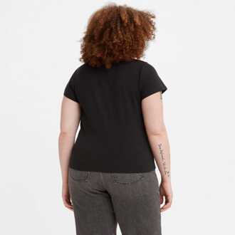 Levi's Dames Levis Plus Baby T-Shirt in Zwart - maat EU 54-56 / UK 26-28