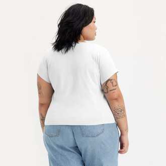Levi's Dames-T-shirt Levis Plus Graphic Authentic in Wit - maat EU 54-56 / UK 26-28