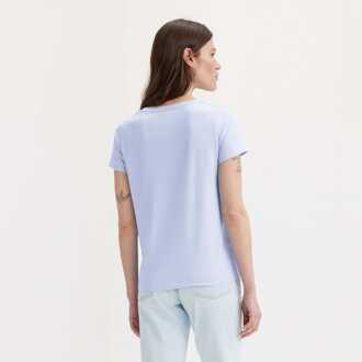 Levi's Dames-T-shirt Levis The Perfect V-Hals in Lichtblauw - EU 34 / UK 6