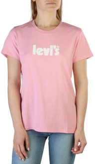 Levi's De Perfecte Dames T-Shirt Levi's , Pink , Dames - S,Xs