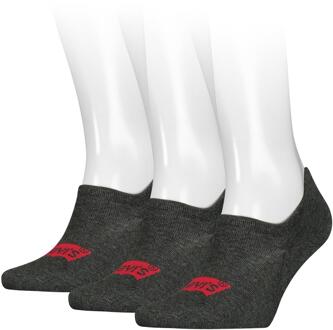 Levi's Footie High Rise Batwing Logo Antraciet Melange/Black 3-Pack-43/46 - 43/46
