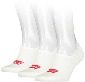 Levi's Footie High Rise Batwing Logo White 3-Pack-35/38 Wit - 35/38