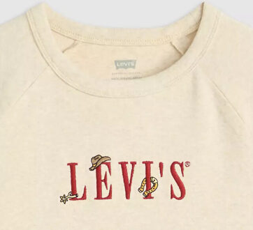 Levi's gr riley raglan tee serif western motif 003r2 0003 Ecru