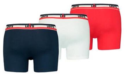 Levi's heren boxershorts met logo 3-pack - maat M Navy