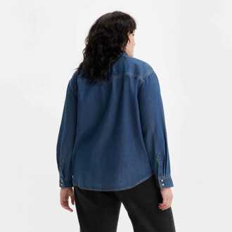 Levi's Heren-C.P. Company Flatt Nylon Hooded Jacket in Navy Blauw