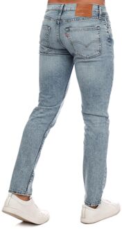 Levi's Heren Levi's 511 Tweedehands Casual Slim Fit Jeans in Blauw - maat