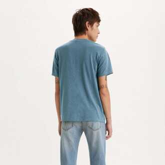 Levi's Heren Levis Classic Pocket T-shirt in Indigo - maat Indigoblauw