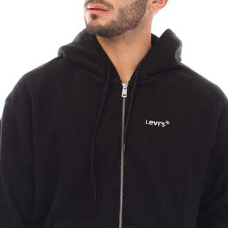 Levi's Heren Levis LSE Relaxed Graphic Headline Logo Zip Hoody in Navy