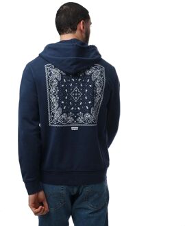 Levi's Heren Levis Standard Graphic Bandana Hoodie in Blauw